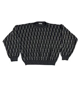 Vintage Area by Tag Mens Size L Geometric Grandpa Crewneck Sweater Made In USA